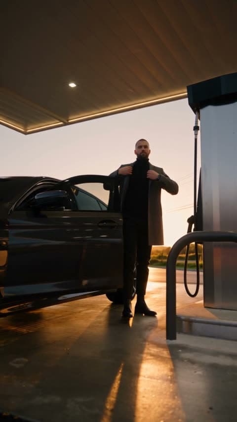 Gas Station Dance shot 3: The car step-out